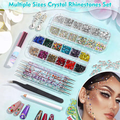 Billbotk clear AB crystal close-up revealing cut facets and sparkle for enhanced highlights