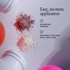 Close-up of Billie Floof ingredients like biotin and rice starch highlighting benefits