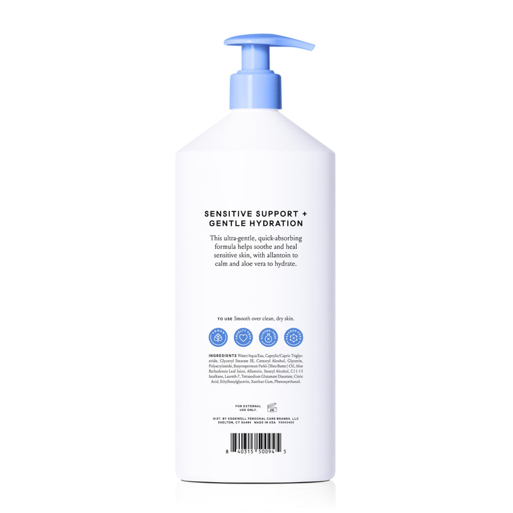 Billie label details showing SLS-free, paraben-free, vegan and dermatologist-approved benefits