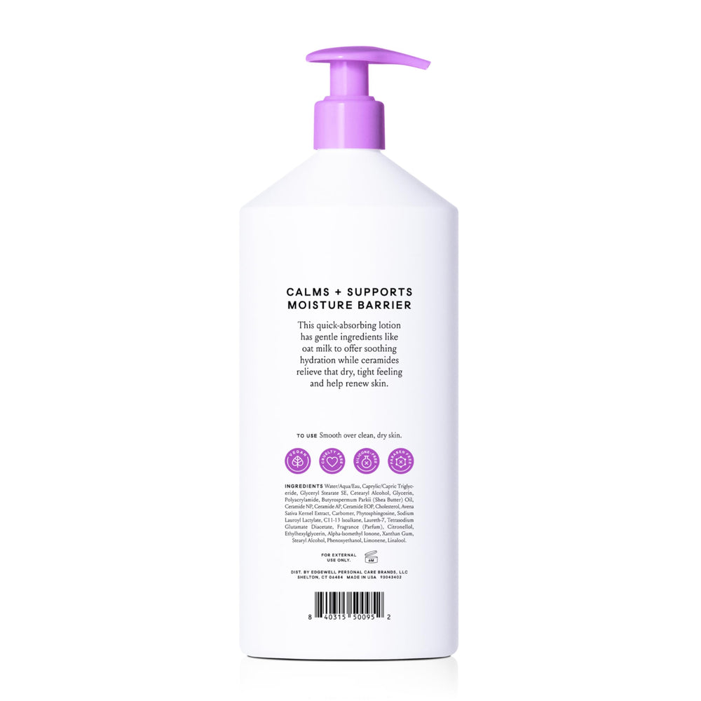 Billie lotion being applied to forearm showing fast absorption and softening benefit