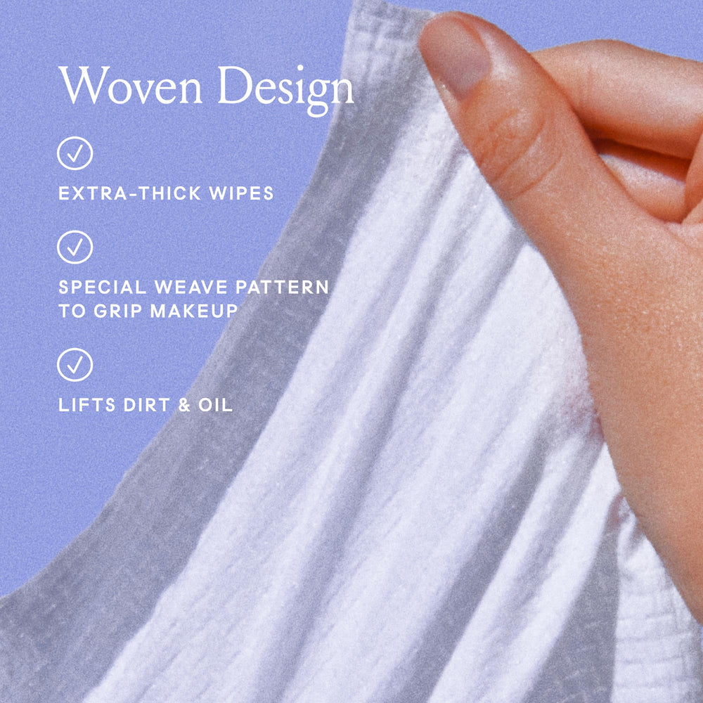 Billie wipe next to hand illustrating size and portability