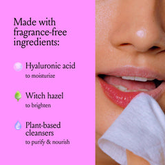 Billie wipe removing eye makeup gently and effectively