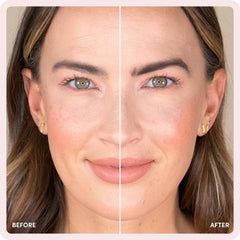 billion dollar brows application with angled brush demonstrating easy buildable coverage