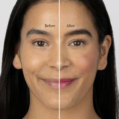 billion dollar brows before and after brows demonstrating defined fuller arches