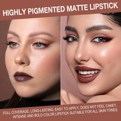 BINGBRUSH matte texture swatch on skin showing rich pigment and smooth blend