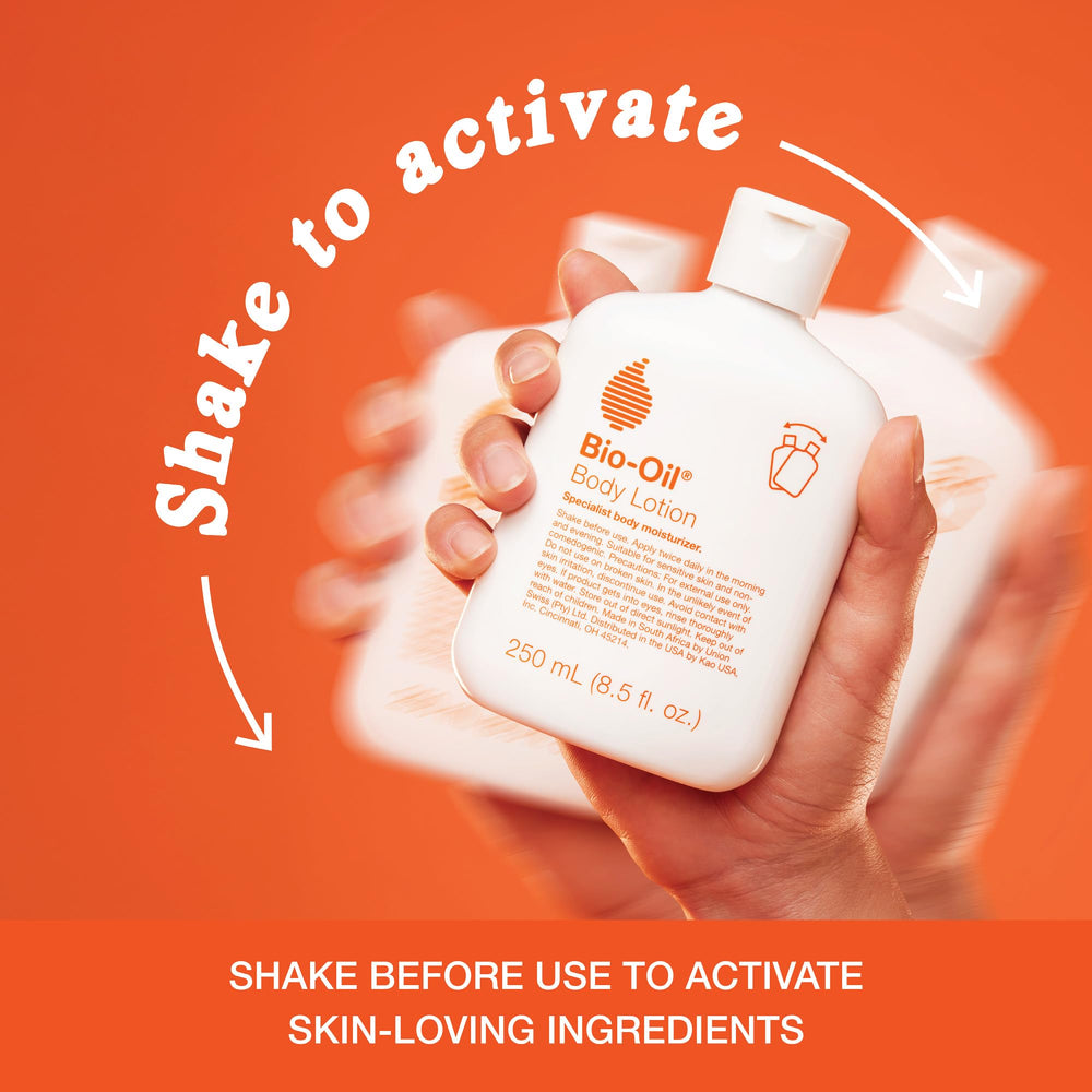 Bio-Oil applied on hand absorbing quickly for smooth, non-greasy skin