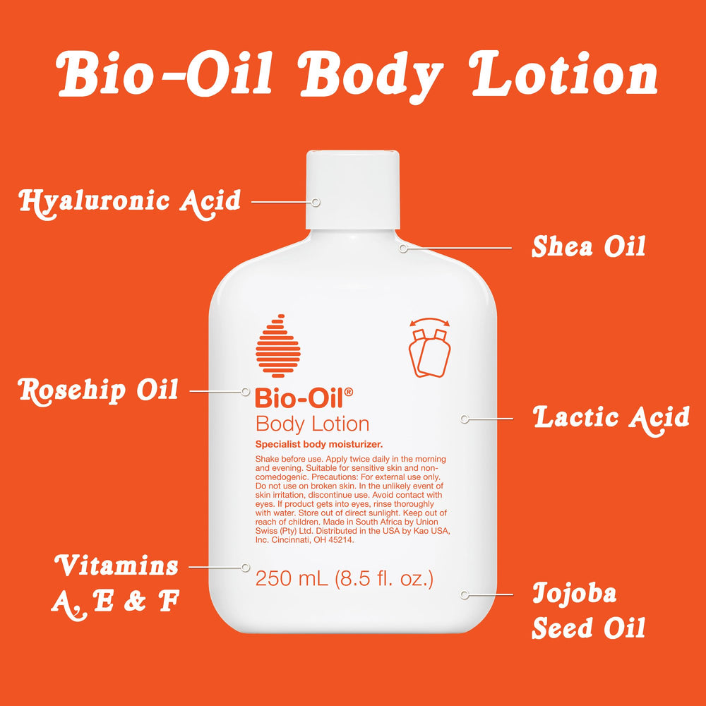 Bio-Oil ingredients jojoba and rosehip displayed for nourishing hydration benefit