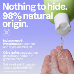 BIO SPECTRA ATTITUDE creamy lather close-up illustrating gentle foam and easy rinse