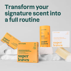 BIO SPECTRA ATTITUDE bar staged in bathroom lifestyle scene promoting low waste