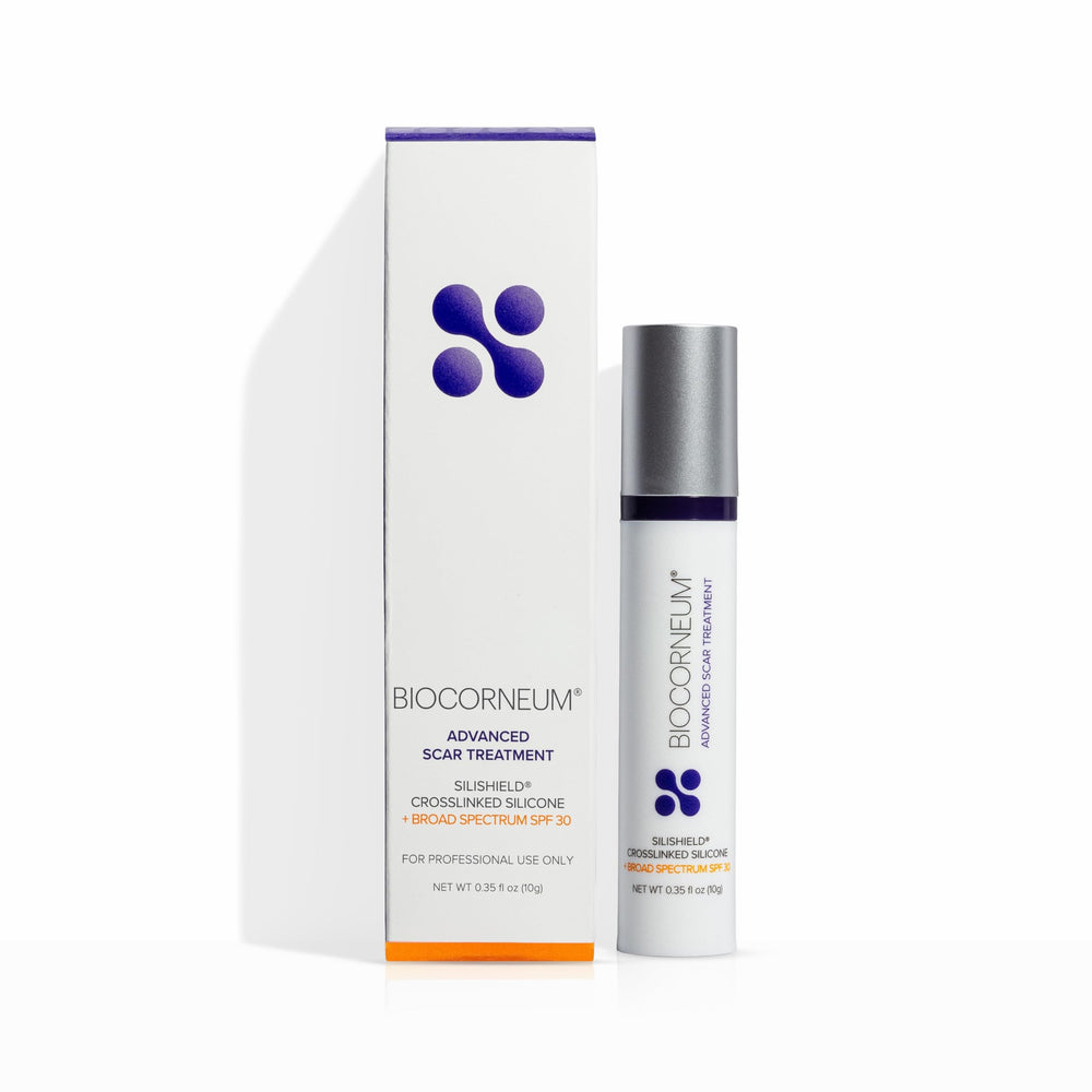 BIOCORNEUM front packaging showing compact 10g tube and branding benefit