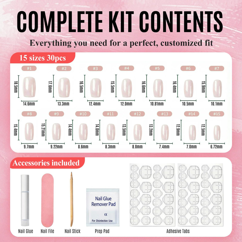 Bioday included nail file, cuticle pusher and alcohol pad for prep