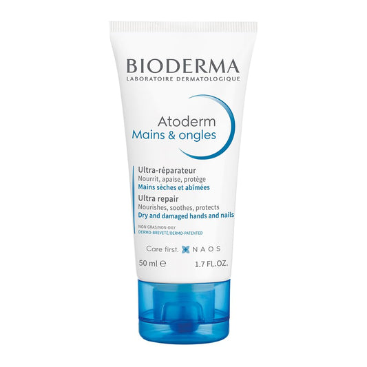 Bioderma front view of tube showing packaging and portable benefit