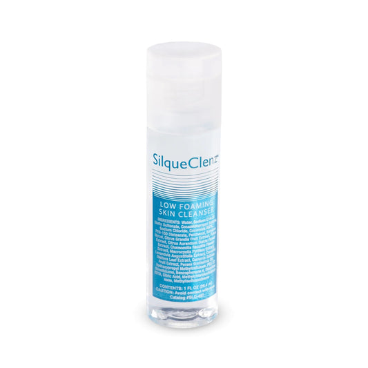 BIODERMIS SilqueClenz front packaging showing compact travel bottle and branding benefit
