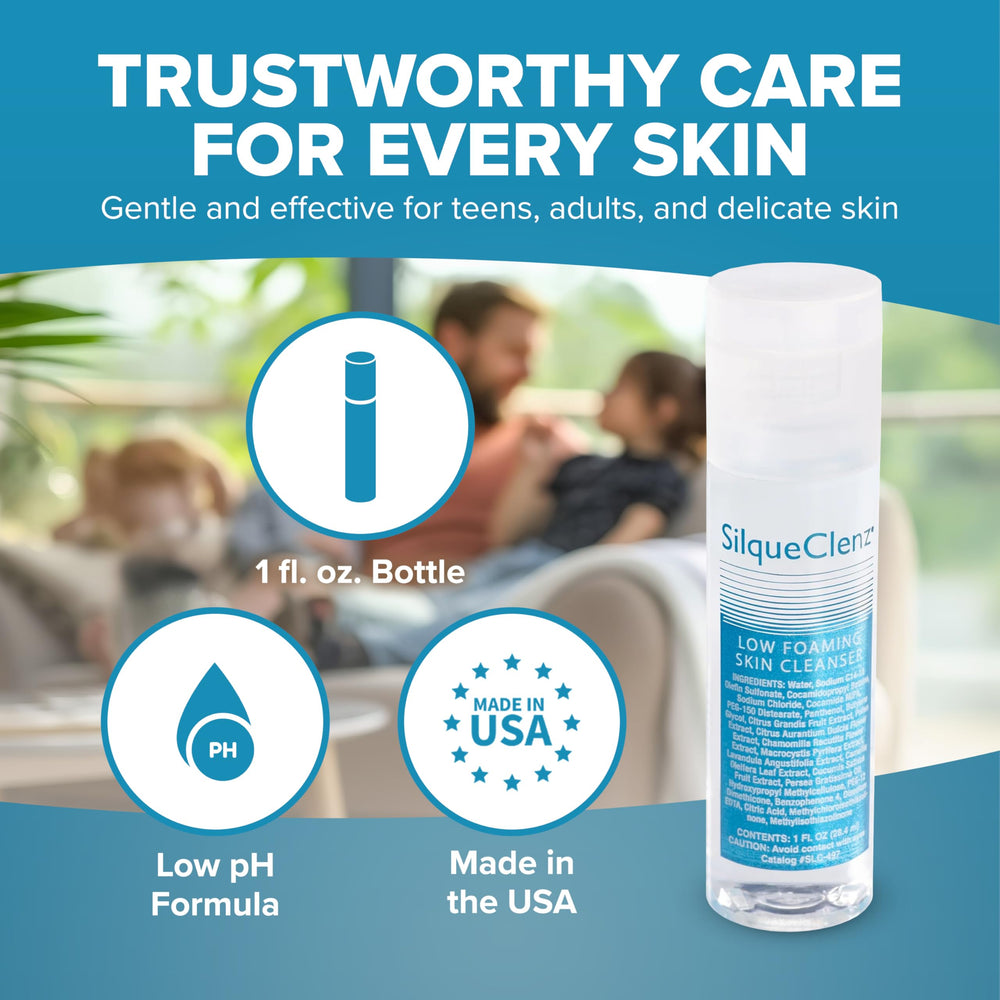 BIODERMIS SilqueClenz placed in a toiletry bag showing portability and on-the-go benefit