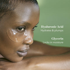 BIOEFFECT single under-eye patch detail demonstrating thin, adherent hydrogel