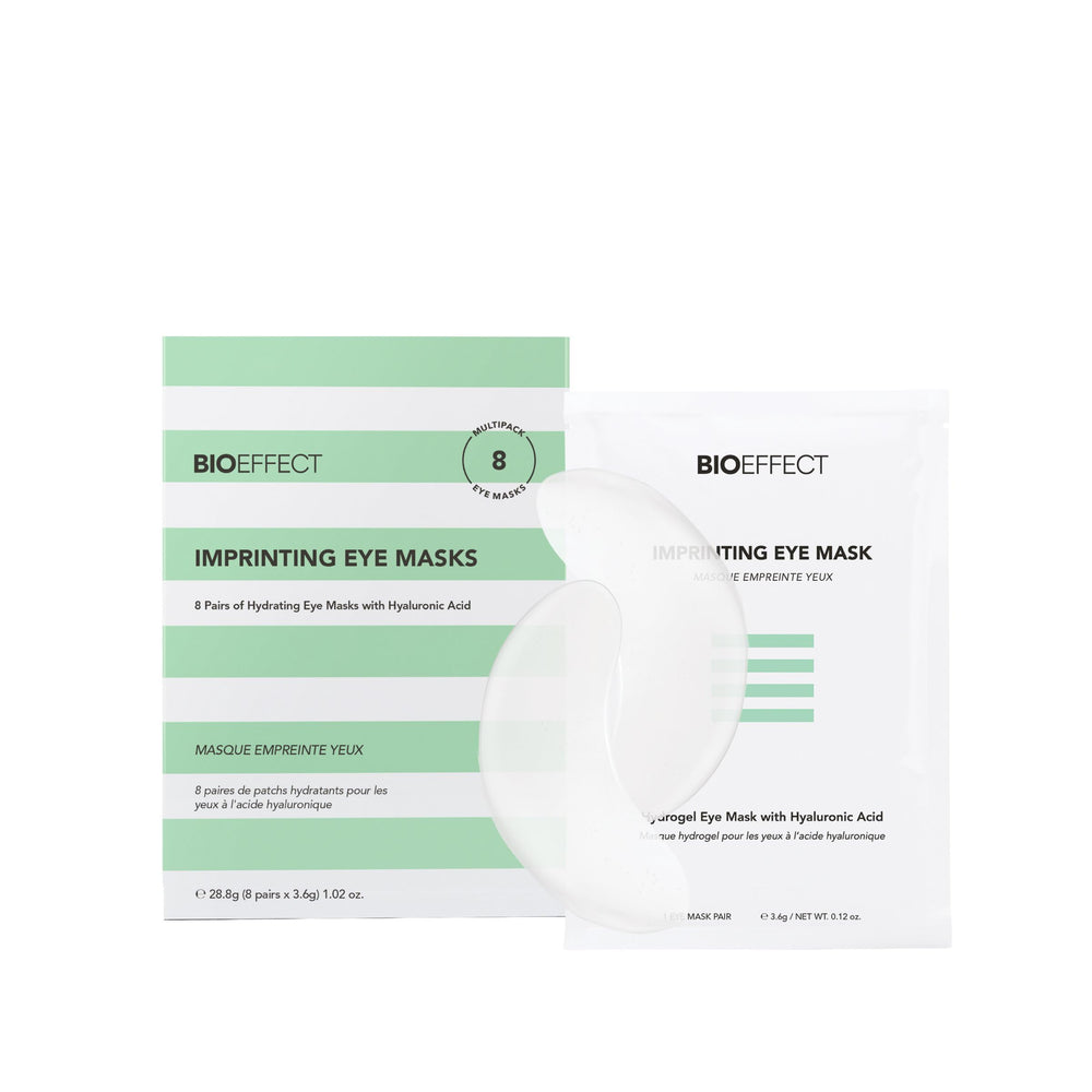 BIOEFFECT front packaging of 8 pairs showing product clarity and travel-ready convenience