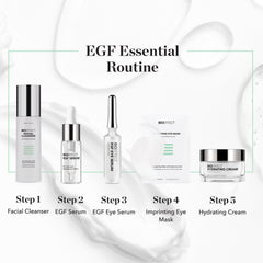 BIOEFFECT eye masks shown in hand size comparison for portable treatment