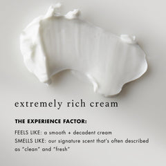Bioelements applying cream on hand to demonstrate coverage and immediate softening benefit