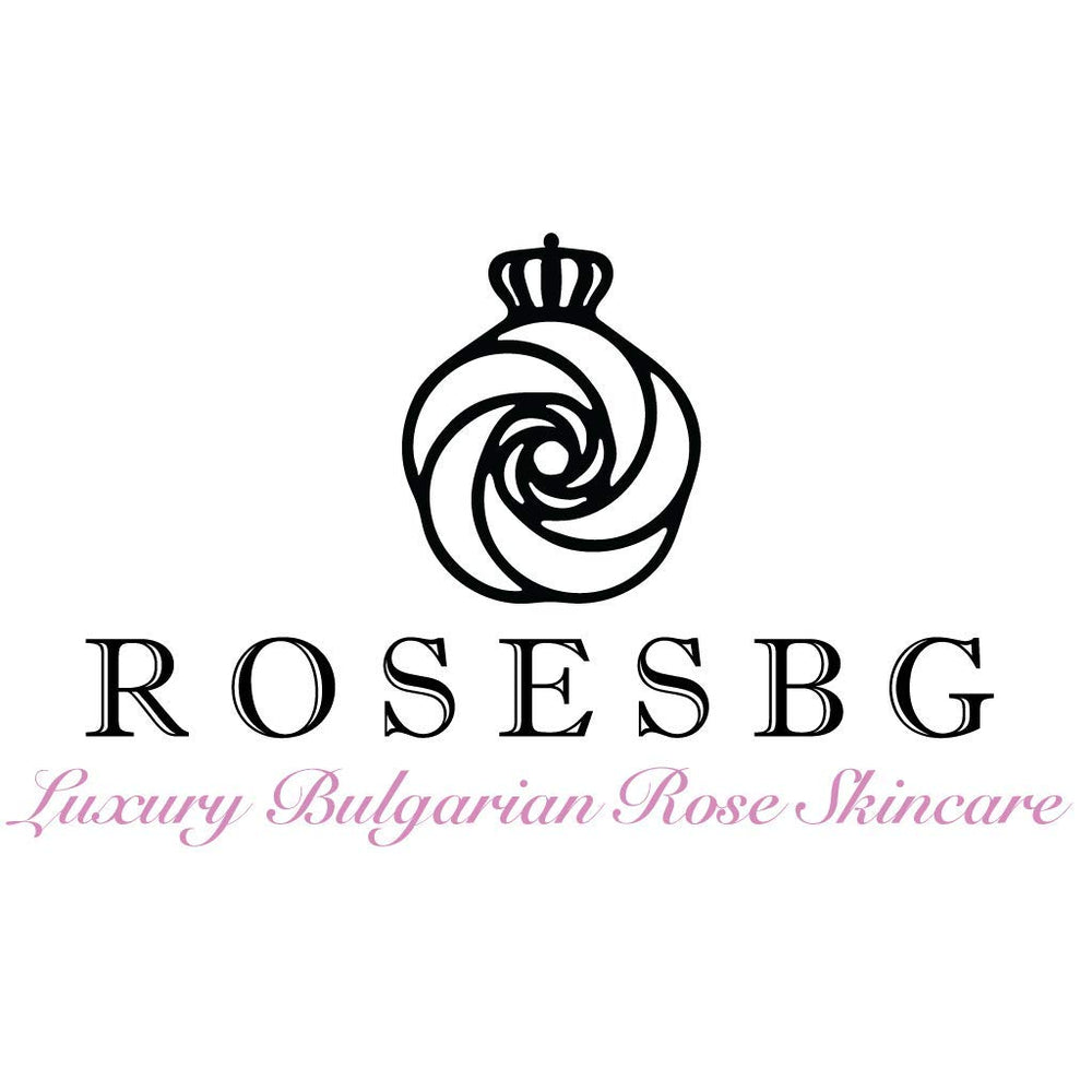 Biofresh jar beside fresh Bulgarian roses showing natural rose water ingredient and botanical origin