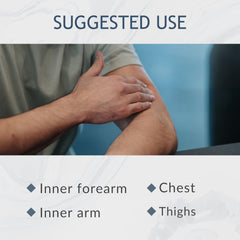 BIOLABS PRO applied on forearm illustrating easy absorption and daily routine use