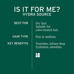 Biolage Hydra Source label closeup highlighting vegan, paraben-free benefits