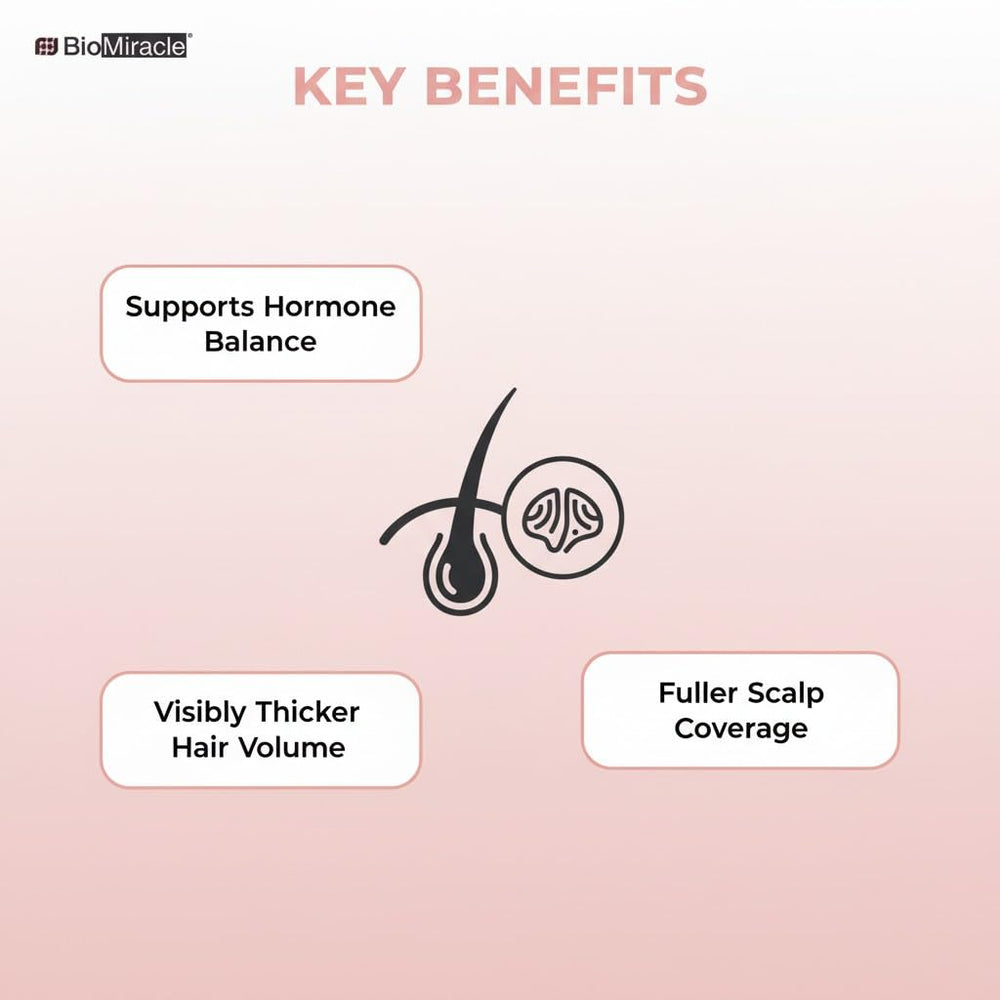BioMiracle scalp massage scene promoting circulation and healthier follicles
