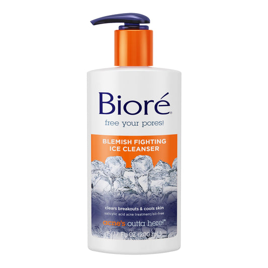 Bioré front packaging showing cleanser and clear benefit of acne prevention