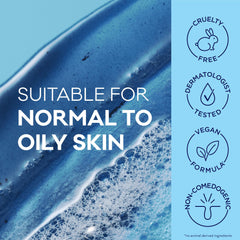 Bioré activated charcoal visual representing impurity-absorbing action for pores