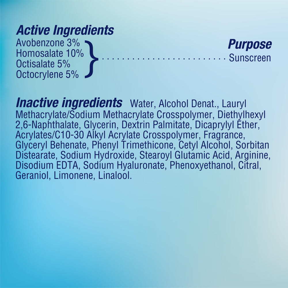 Biore product label and ingredients list for transparent formulation info