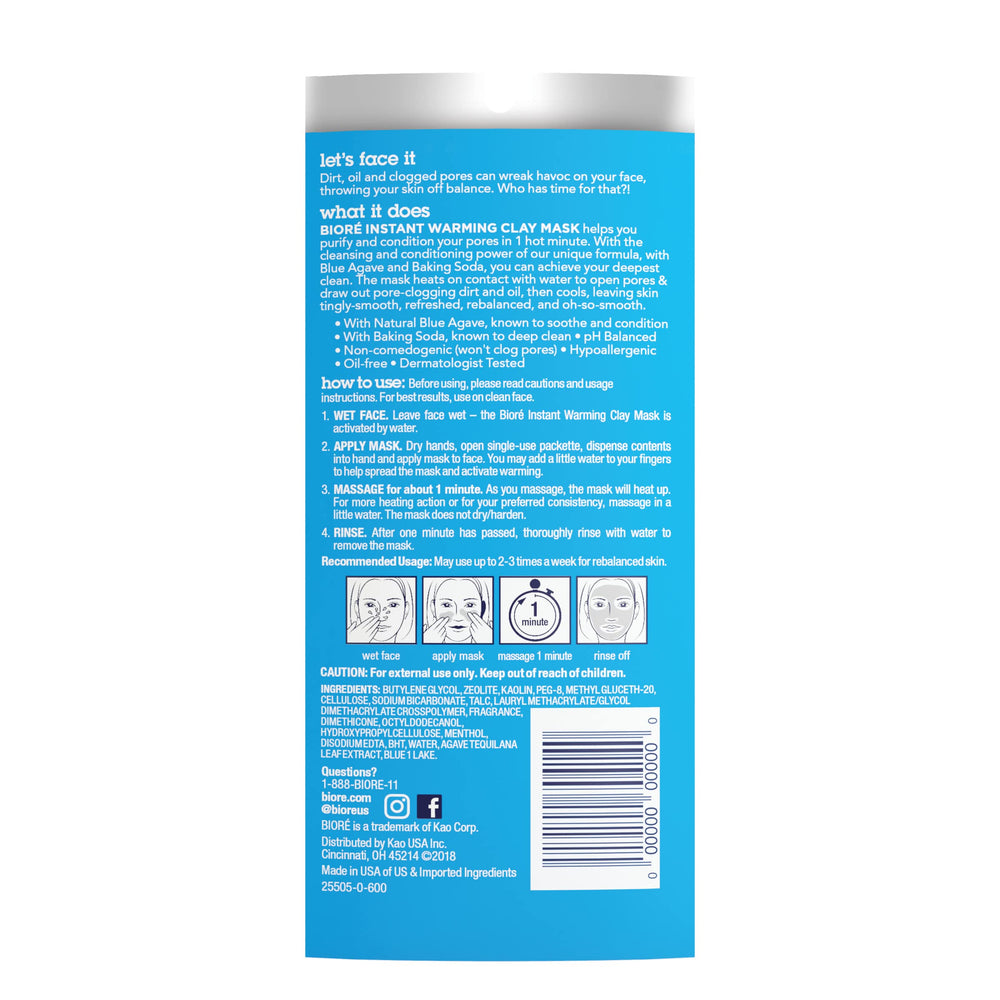 Bioré product label closeup highlighting dermatologist tested and non‑comedogenic benefits