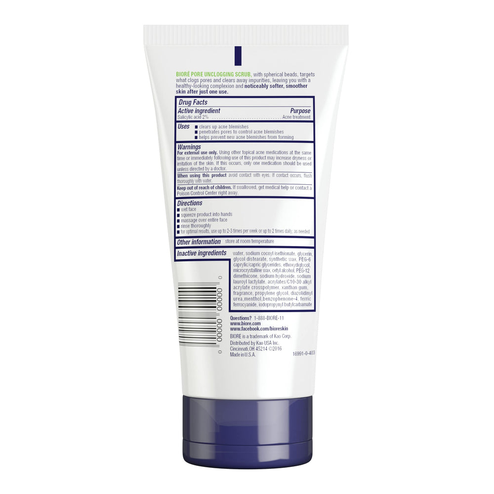 Bioré tube on bathroom shelf in lifestyle scene suggesting daily skincare routine