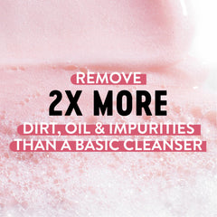 Bioré foamy lather texture emphasizing deep-clean feel and gentle formulation
