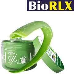 BioRLX ingredient graphic featuring collagen and hyaluronic acid benefits