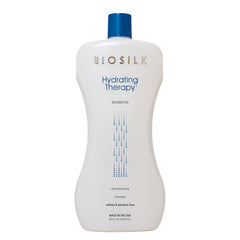 BioSilk front bottle view showing product and salon-size convenience