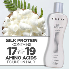 BioSilk shampoo styled on bathroom vanity suggesting daily use
