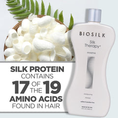 BioSilk shampoo in bathroom setting for everyday routine benefit