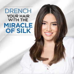 BioSilk shampoo texture close-up showing creamy hydration