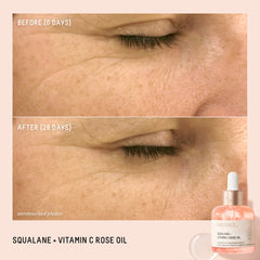BIOSSANCE dropper dispensing precise vitamin C rose oil without waste