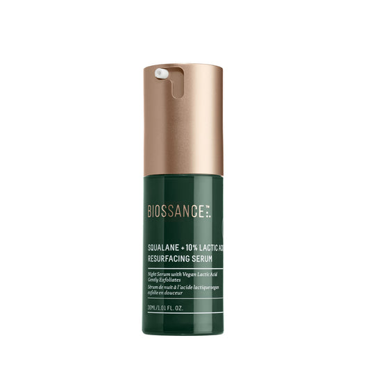 BIOSSANCE front packaging showing the 1 oz serum and brand clarity benefit