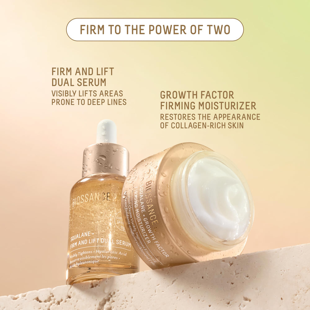 BIOSSANCE 50ml size comparison in hand showing travel-friendly benefit
