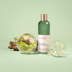 BIOSSANCE clear toner pouring texture to show lightweight, hydrating feel