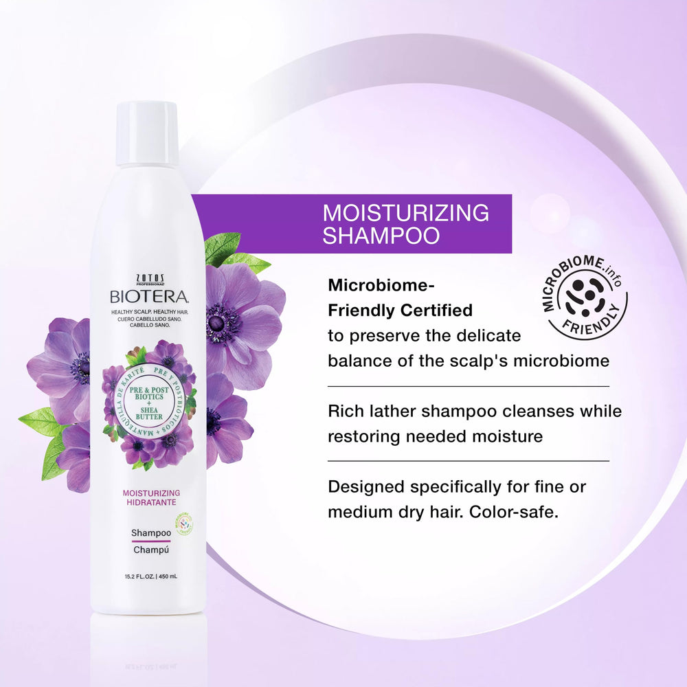 Biotera label close-up highlighting microbiome-friendly and vegan benefits