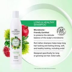 Biotera back label with ingredients and microbiome-friendly benefit