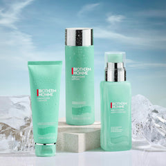 Biotherm Aquapower on bathroom shelf as daily grooming essential for men