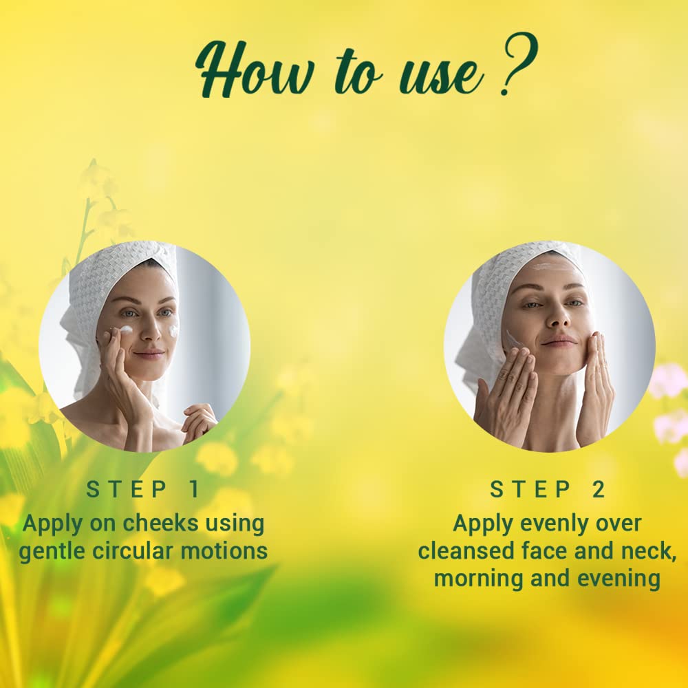 Biotique cream on hand demonstrating spreadability and non-greasy finish