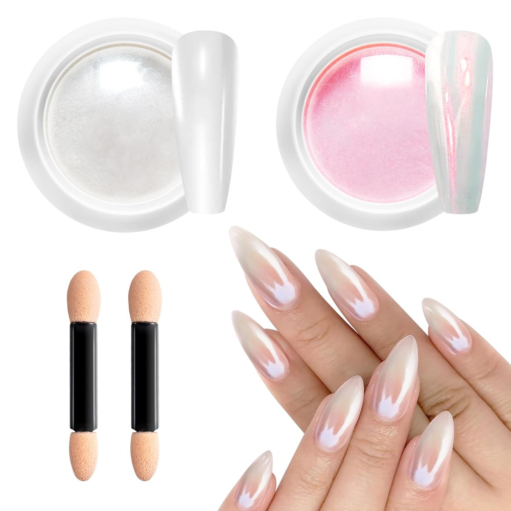 BISHENGYF front packaging showing two chrome pigment tins, gift-ready polish