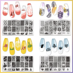 Biutee close-up of animal-pattern plate highlighting bold motifs for statement manicures