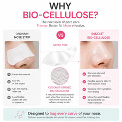 BIVID nose strip applied in use illustrating easy blackhead removal