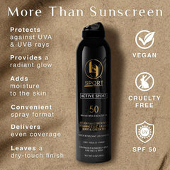 BLACK GIRL SUNSCREEN spray applied to arm demonstrating fast, even coverage