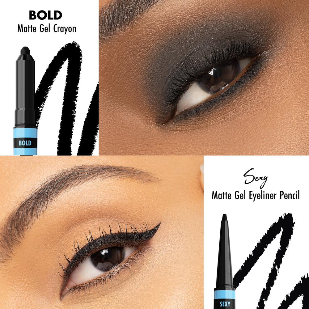 Black Radiance close-up of tapered tip for precise lining and control